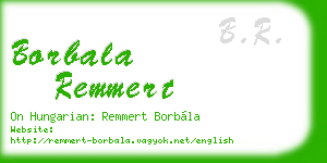 borbala remmert business card